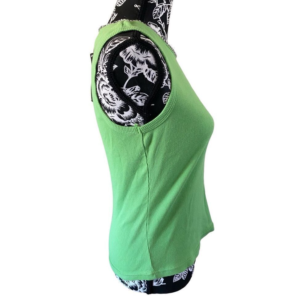 Nwt Assoluto Rhinestone Ribbed Tank Top Embellished - Picture 4 of 14